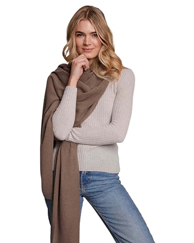 Alashan Womens Classic Breezy Travel Wrap - 100% Cashmere Lightweight Pashmina Shawl