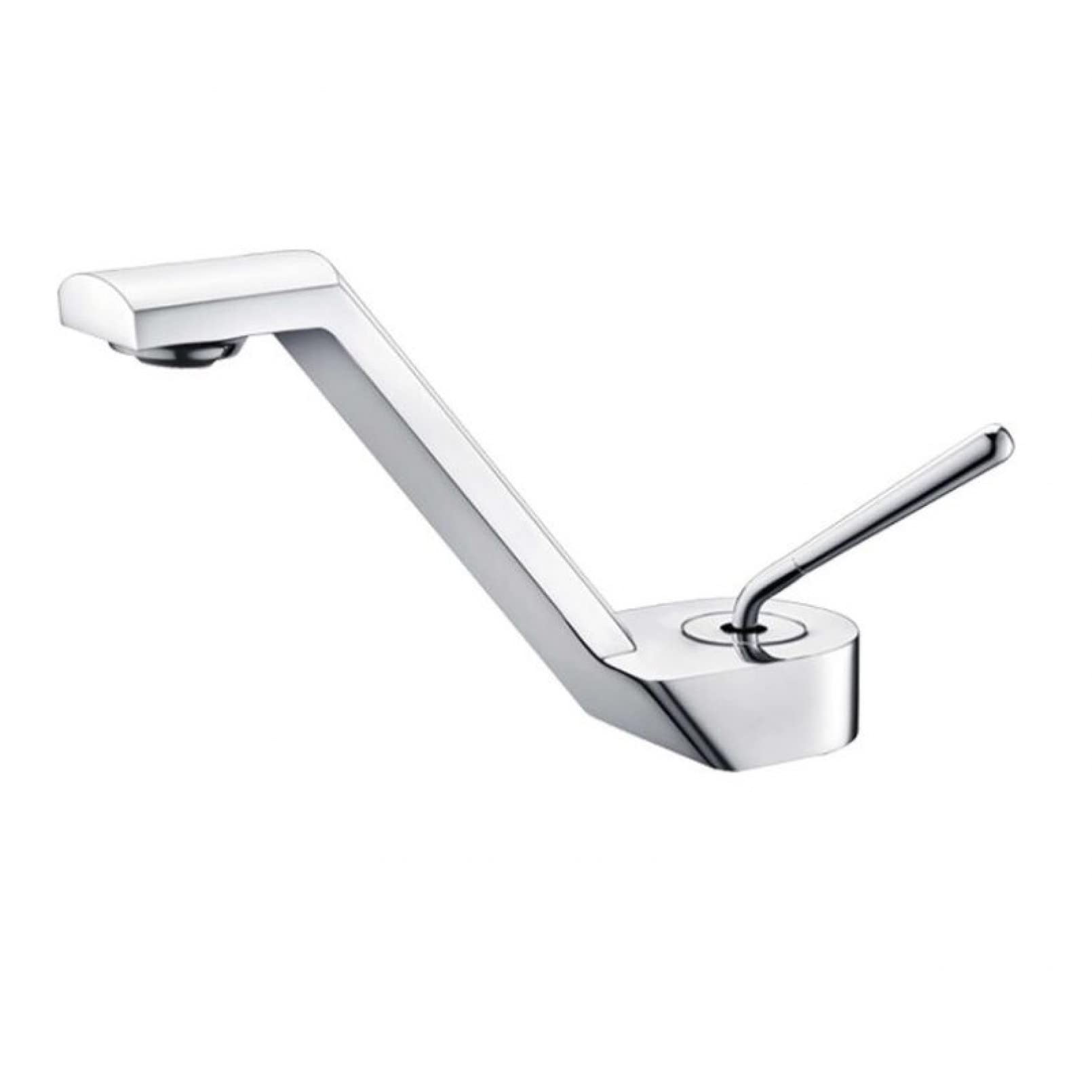 Robinet de lavabo bicolore pour moderniser une salle de bain familiale