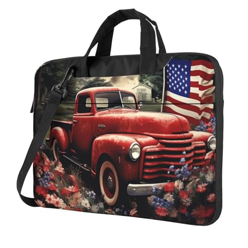 Housse de protection pour ordinateur portable sacoche antichoc 4th of July rouge