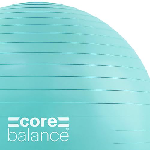 Image of Core Balance Exercise Ball, Stability Ball for Yoga, Pilates and Fitness, Gym Ball for Home Gym and Office Chair, Training, Physical Therapy, Anti Burst, Pump Included, 55cm 65cm 75cm 85cm