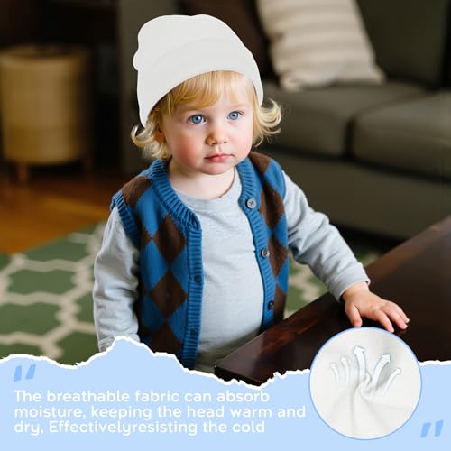 Zando Baby Beanie Newborn Hats Infant Toddler Seamless Warm Soft Knit Cap for Daily Halloween Boys Girls 0-4T4