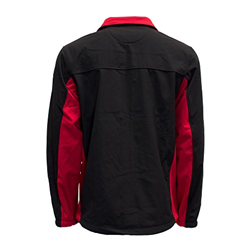 David Carey Dodge Charger Softshell Work Jacket – Red & Black – Lightweight Zip Up Outerwear with Embroidered Applique Logo3