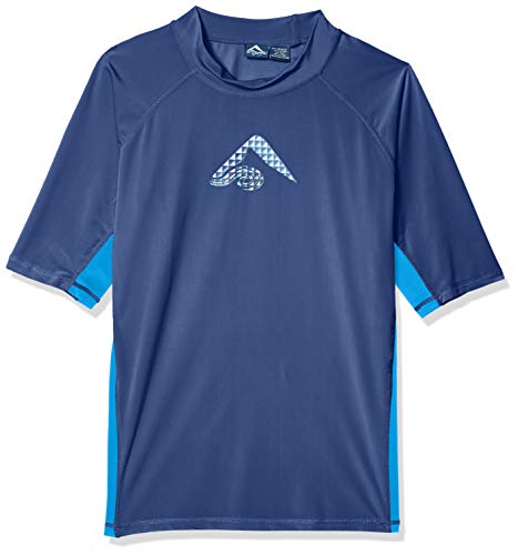 Kanu Surf Men's Flex UPF 50+ Sun Protective Rashguard Swim Shirt, Navy, X-Large
