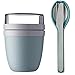 Mepal Lunchpot Plus - Set di posate da colazione con tazza da viaggio, colore: Verde