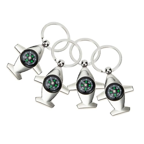 Brújula portátil Hemoton 4 piezas para camping y senderismo miniatura 1