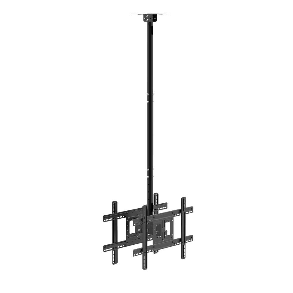 Audiovan Dual Side Heavy Duty Led TV Ceiling Mount Adjustable Bracket, TV Wall Mount Bracket Fits 32-70 Inch LCD LED 4K TVs, Flat Screen Display, Adjustable Height Telescoping Tilt and Swivel