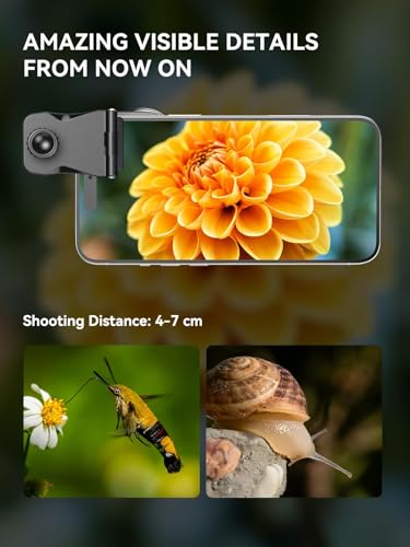 Image of APEXEL Professional Macro Photography Lens with 45 Modes Fill Light