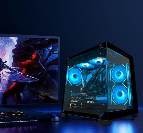 YAWYORE Gaming PC Desktop Computer, Ryzen 7 5700X, RTX 5060, MX570 の商品画像 1