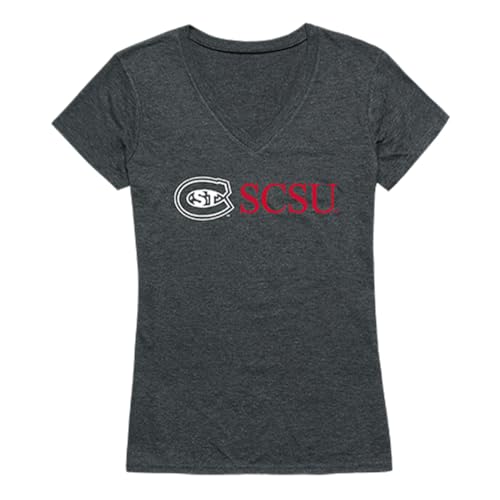 St. Cloud State University Huskies NCAA Women's Institutional T Shirt - Heather Charcoal, X-Large
