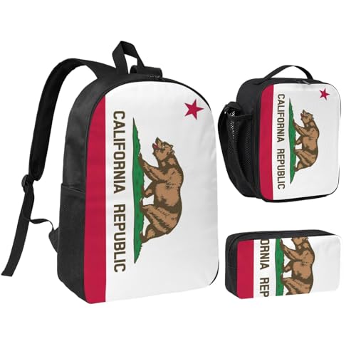Sac à dos 43 cm pour voyage et école avec sac repas et trousse