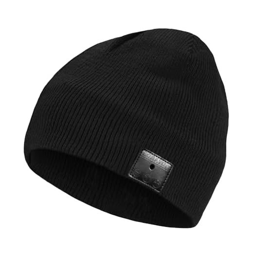 BORAYDA Bluetooth Beanie, HD Stereo, Built-in Mic, Men's/Women's Christmas Electronic Gifts (Black) …
