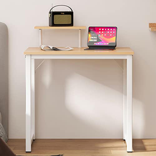 Sogesfurniture Computer Desk With Shelf 31.5 Inches Sturdy Office Desk Meeting Desk Training Desk Writing Desk Workstation Desk Black Gaming Desk, Mpale #TOP5