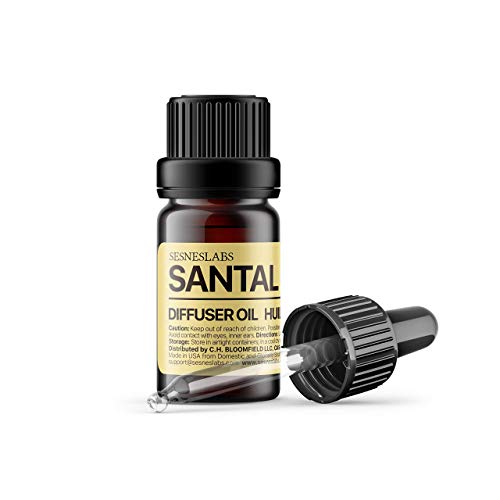 Santal Diffuser Oil, Niche Scent, Amber Coco Vanilla Cedar Sandalwood Musk Essential Oils Blend for Ultrasonic Diffuser Scent Projects(.33 oz/10 ml)