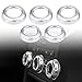 NDNCZDHC Air Switch Knob Cover, 5Pcs Car Volume & Air Conditioning Knobs Button Trim Cover for Land Rover Discovery 4 LR4 2009-2016, for Range Rover Sport 2010-2013