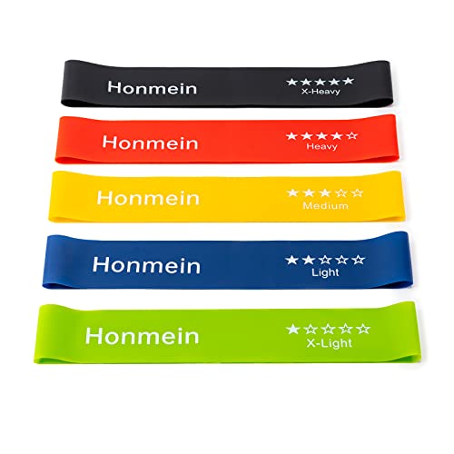 Honmein Resistance Bands for Working Out, Exercise Bands with 5 Resistance...