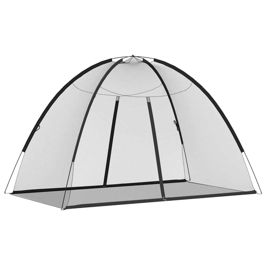 vidaXL Mosquito Net Mongolia with Doors 220 Mesh Black 200x120x130 cm
