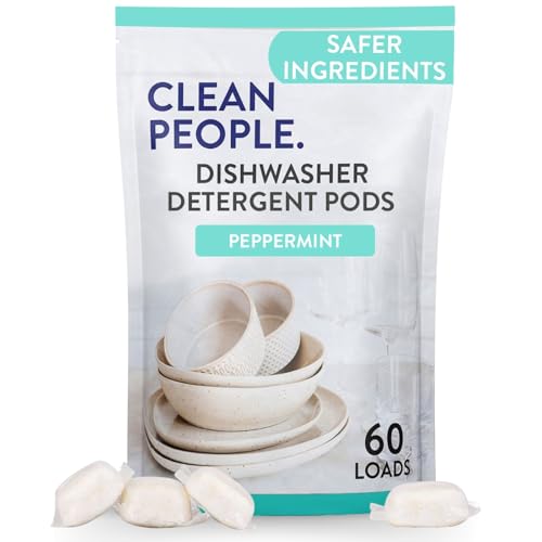 The Clean People Dishwasher Pods Peppermint 60 Pack
