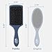 Wet Brush Paddle Detangler Hair Brush, Elemental Blue, Ultra-Soft IntelliFlex Bristles with AquaVent Design, Great For Treatment & Mask Application, Women, Men, Wet, Dry and Damaged Hair