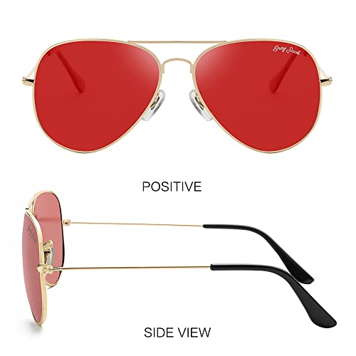 Image of grey jack Polarized Aviator Sunglasses lightweight Stylish Glasses for Men Women UV Protection S110102