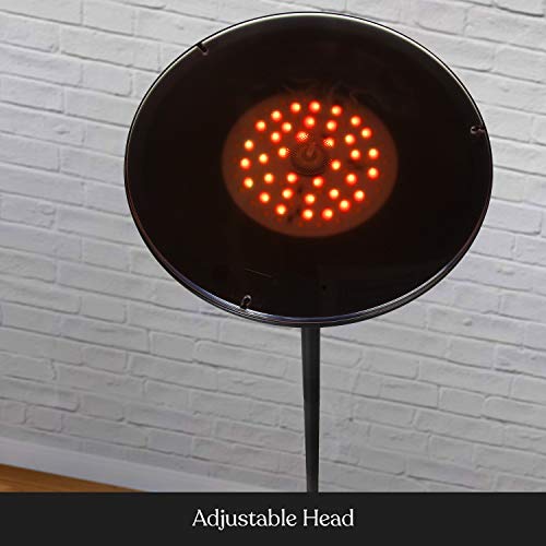 Brightech Sky Colors – Wi-Fi Color Changing Torchiere Led Floor Lamp – Smart Standing Lamp With Ios And Android Remote Control – Cost-Effective And Energy-Saving With Adjustable Head - Black #TOP5