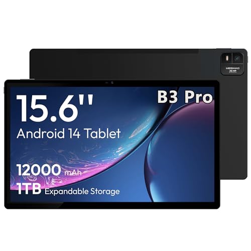 MESWAO 15.6 Android 14 Tablet with 8GB RAM