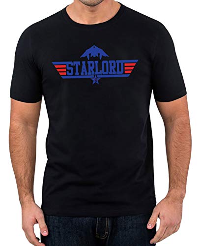 Axige888 Starlord Fighter Pilot Space Ship Comedy T-Shirt - Guardians of The Galaxy Shirt White