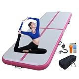 Bomsea Tumbling Matten-Turnmatte Airtrack Aufblasbare Turnmatte Gymnastikmatte Aufblasbar für Zuhause Air Matte Turnen (2M/3M/4M/5M/6M zur Auswahl) - Hochwertige Luftturnmatte für Fitness & Training