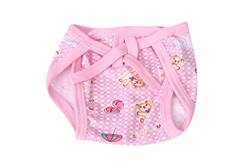 Image of Mom's Darling Cotton Nappies for new born baby 0-6 months (Pack of 6) | Cotton baby langot | Soft, washable & reusable cloth diaper for new born baby| New born baby products /essentials | Multicolor