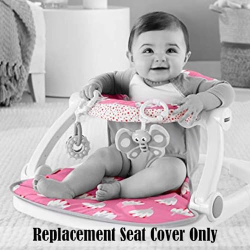 Image of Replacement Part for Fisher-Price Sit-Me-Up Floor Seat - GBL23 ~ Replacement Seat Cover in Pink and White