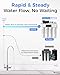 [Dual Flow] Waterdrop WD-T4-A Alkaline pH+ Reverse Osmosis Water Filter, NSF/ANSI 372 Certified, 10-Stage, 450GPD Tankless Undersink RO Filtration System, 2:1 Pure to Drain, BPA Free, Plug-in required