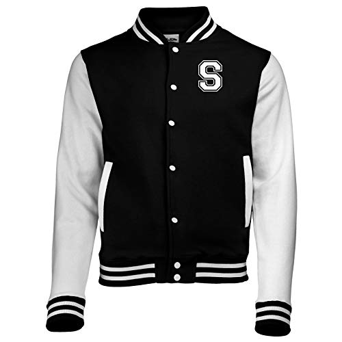 Jaqueta College Varsity Americana Letra S bordada