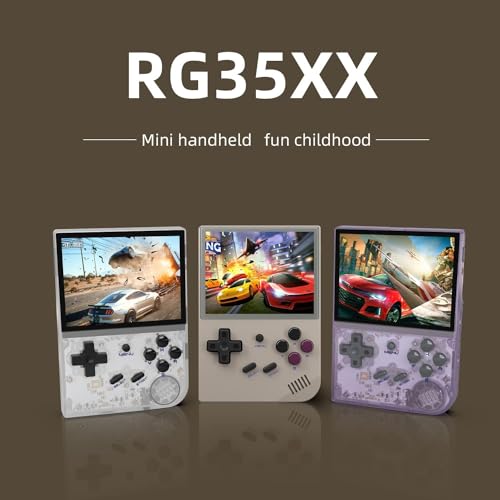 New World RG35XX Handheld Game Console ,System Linux 3.5 Inch IPS Screen Built-in 64G TF Card 6831 Classic Games Support HDMI TV Output 3 41geEF9gnSL