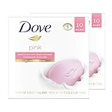 Dove Beauty Bar For Softer Skin Pink More Moisturizing Than Bar Soap 3.75 oz 20 Bars