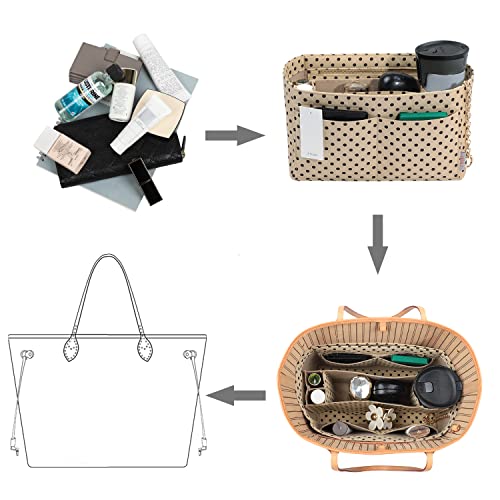 Organizador de bolso ZTUJO en fieltro con cremallera miniatura 7