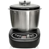 7L Electric Dough Mixer for Bread and Pizza Dough, Dough Maker Featuring a Ferment Function.304 Stainless Steel Whisk and a Top Small Window for Easy Add Water and Seasoning(Black)