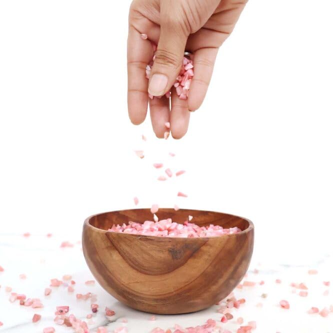 Image of Natural Pink Opal Crystal Chips Stone 50 Gm for Reiki, Meditation, Vastu & Fen