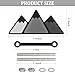 Tri-Color Car Emblem for Mesh Gille,Waterproof Car Emblems and Badges with Triangle Mountain Design,Cool Car Badges Front Grill Emblem,Cute Car Accessories for Women & Men (Gray)