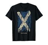 Vintage Scotland T-shirt Retro Scottish Flag Shirt