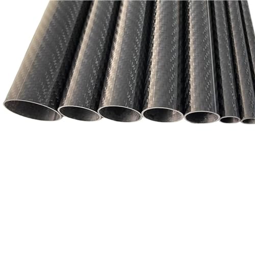 3k Carbon Fiber Tube, Twill Thining, Length:500mm, Wall Thickness: 3.5mm,Calibre: 12mm-48mm RC Airplane Models Accessories Carbon fiber square tube(19x12x500mm 2pcs)