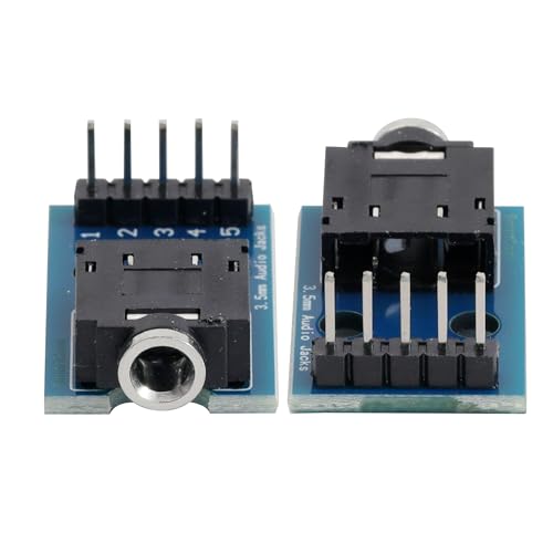 Prise audio 3.5mm stéréo double canal sur PCB 5 broches pour soudure propre
