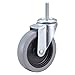 Swivel Stem Caster, Polyurthn, 4 in, 150 lb, Number of Wheels: 1