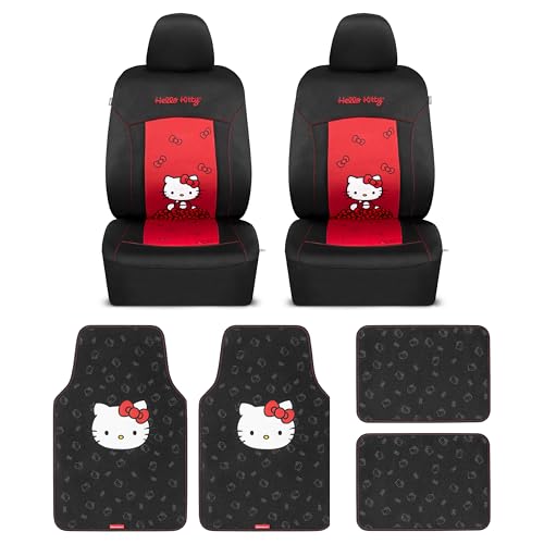 Hello Kitty Black Red Seat Covers