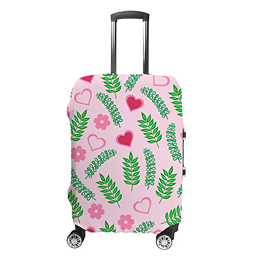 Housse de valise en polyester élastique lavable au motif floral abstrait coloré CHEHONG