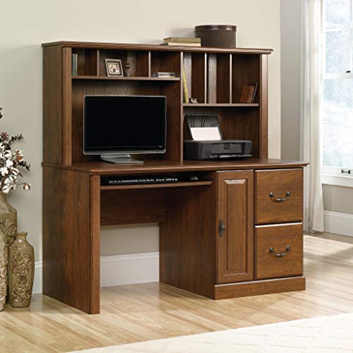 Sauder Orchard Hills Computer Desk with Hutch, Milled Cherry finish - Thumbnail 5