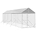 Qnhdfrt Galvanized Steel Dog Kennel 39.4