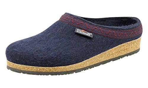 Stegmann Men's Wool Felt Clog With Cork Sole,Navy,9.5 D(M) Us #TOP1