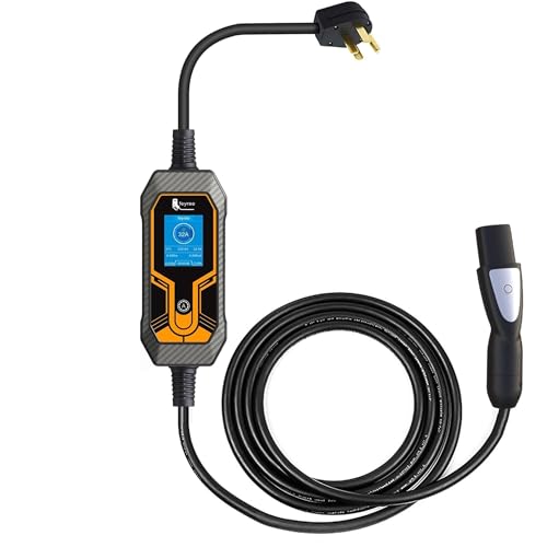 ���߉\�� 5m �̃P�[�u���d�����t���Ă���g�їp EV �[�d��E�H�[���{�b�N�X 7KW 32A 1 �����x�� 2(32A7KW-14-50P plug)