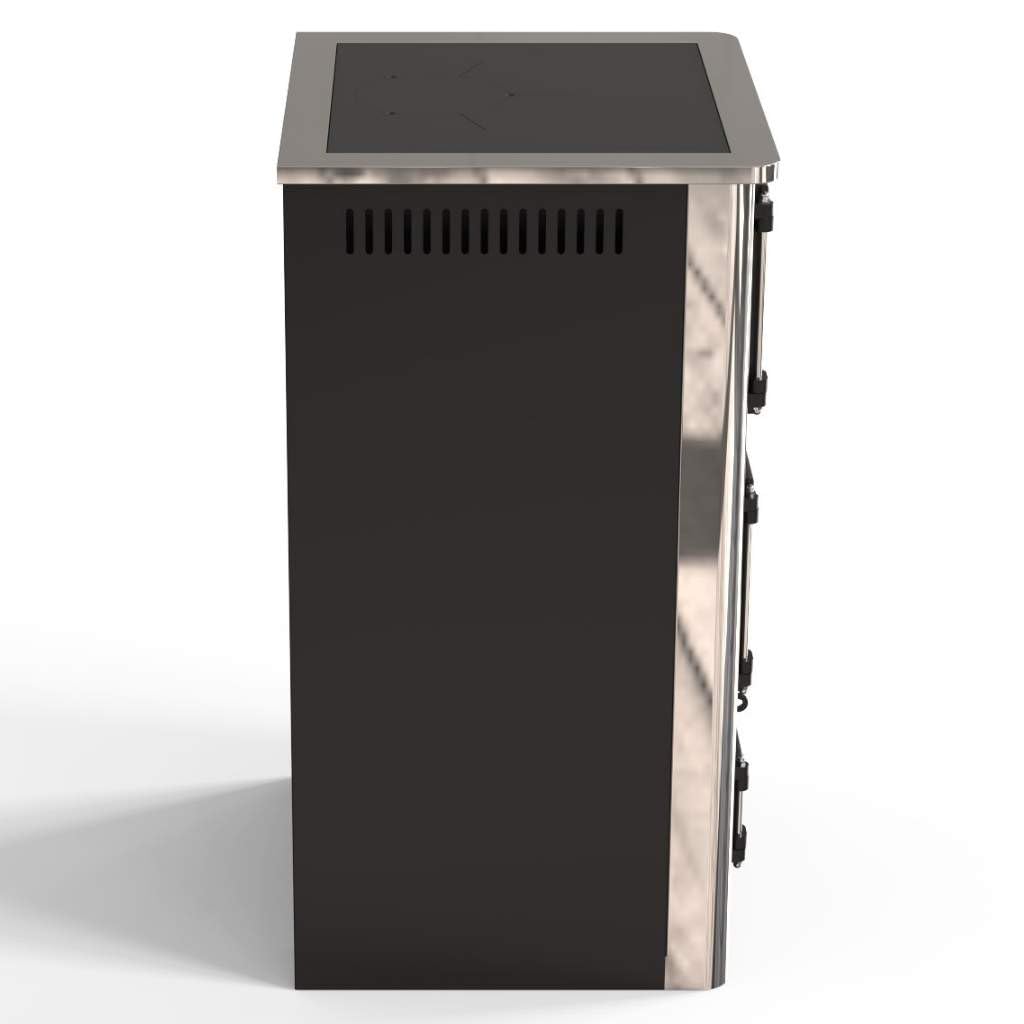 Kaminofen mit Backfach und Herdplatte ABC Concept 2 Air Mini Mehrfachbelegung Holzofen 10 kW Kamin Ofen Holz Werkstattofen Schwedenofen Hüttenofen Heizofen Holzofen