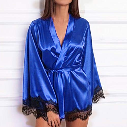 Pyjamas pourpre dames en satin fluide pour des soirées cocooning - 3