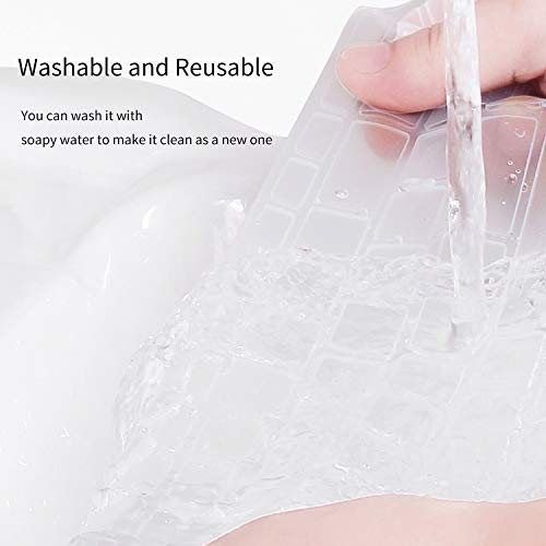 CaseBuy Keyboard Protector Skin for Dell KM636 Wireless Keyboard and Dell KB216 Wired Keyboard (Clear)